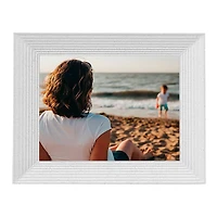 Aura Frames Mason White Quartz 10" x 8" Digital Photo Frame