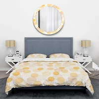 Designart 'Circular Abstract Retro Geometric IX' Mid-Century Duvet Cover Set