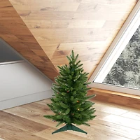 2ft. Pre-Lit Fraser Fir Artificial Christmas Tree, Multicolor Lights