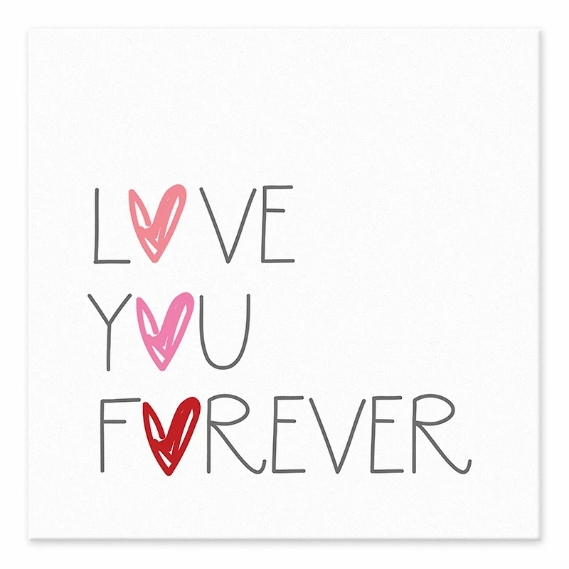 Love You Forever Tabletop Canvas