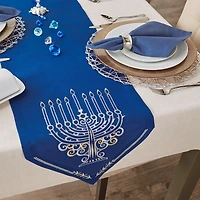 DII® 108" Embroidered Menorah Table Runner