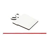 3.5" Gift Box Hardboard Sublimation Ornaments, 5ct. by Make Market®