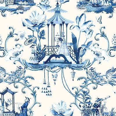 Harrison Howard East of the Moon Delft Peel & Stick Wallpaper