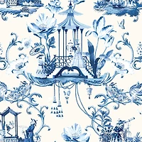 Harrison Howard East of the Moon Delft Peel & Stick Wallpaper