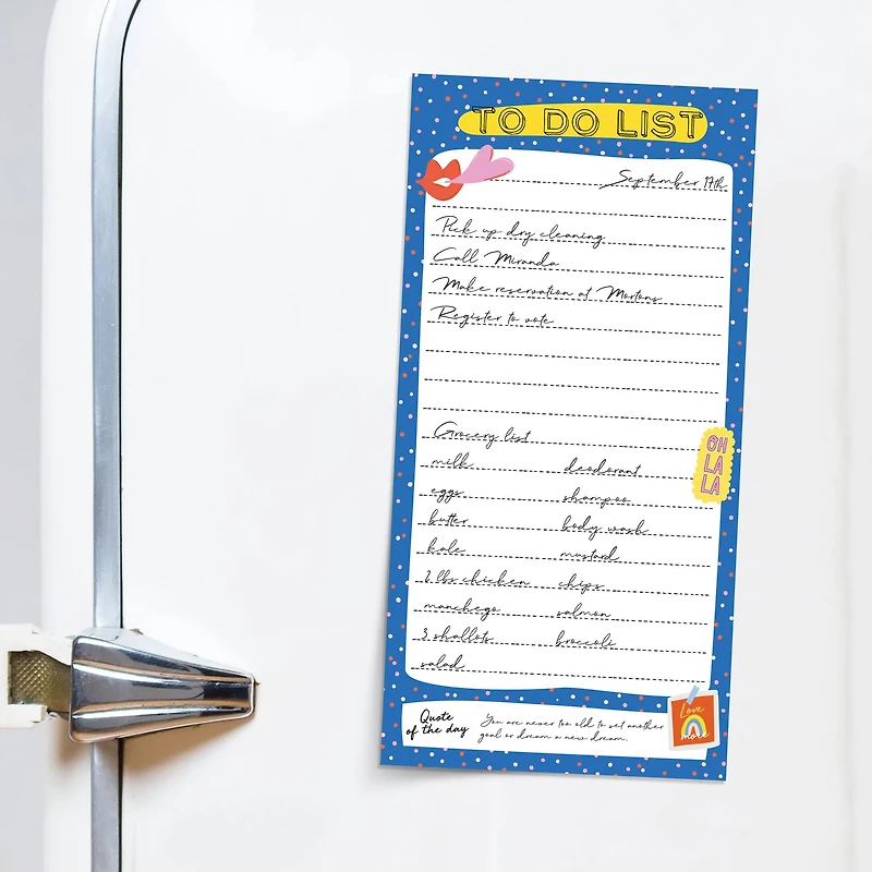 TF Publishing Blue La La Magnet List Pad