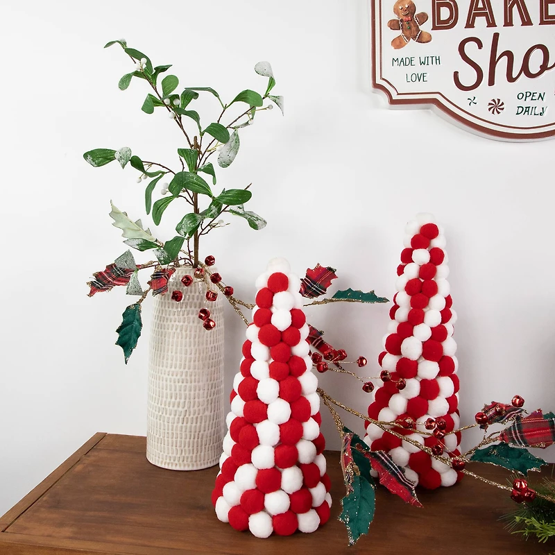 24" Green and White Snow Mistletoe Artificial Christmas Spray