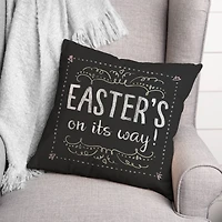 Easter Chalk Pillow 2 18" x 18" Throw Pillow