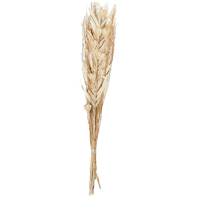 39" Cream Dried Plant Floral Bouquet Palm Leaf Natural Foliage