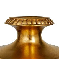 Gold Polystone Traditional Vase, 8" x 8" x 8"