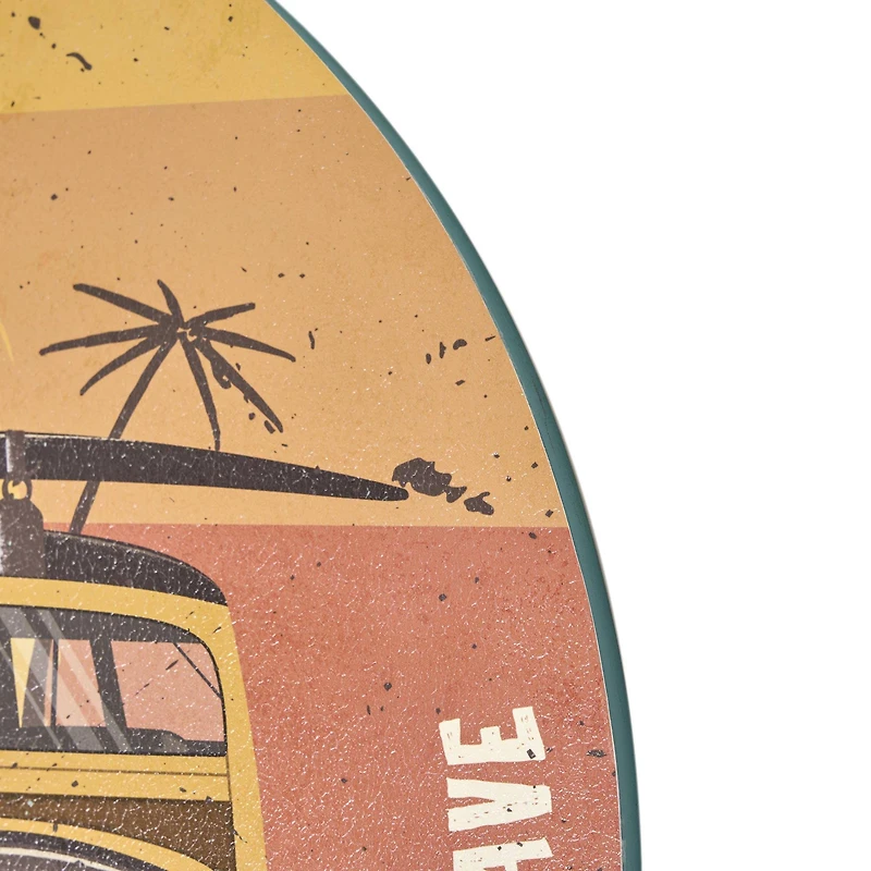 American Art Decor Surf Club Round MDF Wall Plaque - 20" x 20" x 0.35"