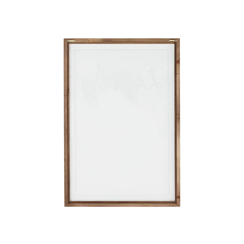 White Farmhouse Laundry Guide Wood Wall Decor, 22" x 32"