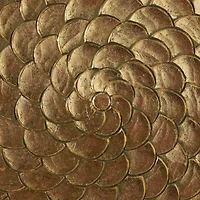 Gold Wood Carved Radial Plate Wall Decor 47" x 2" x 47"