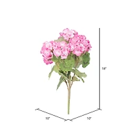 18" Artificial Light Pink Geranium Bush, 4ct.