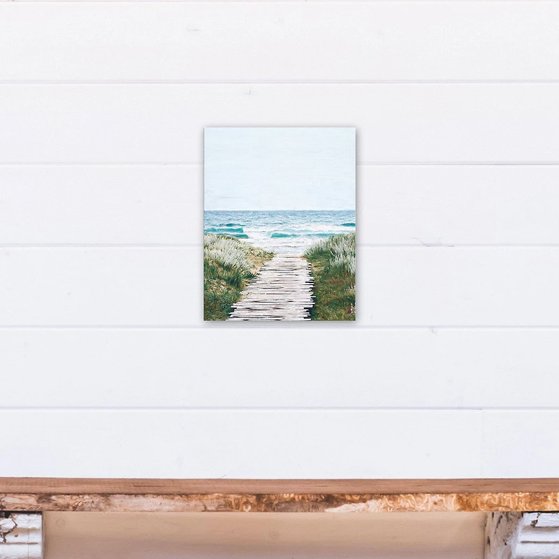 Beach Boardwalk 11" x 14" Canvas Wall Art