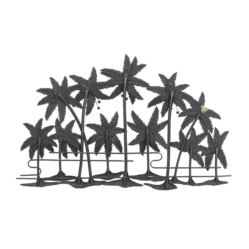 38" Green Palm Trees Wall Décor