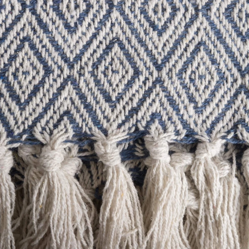 DII® French Blue Fields Of Diamond Throw
