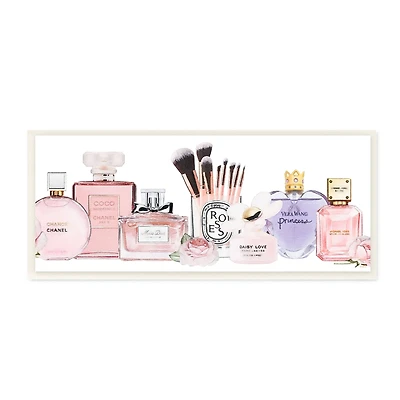 Stupell Industries Women's Fashion Fragrance Glam Accessories, 7" x 17"