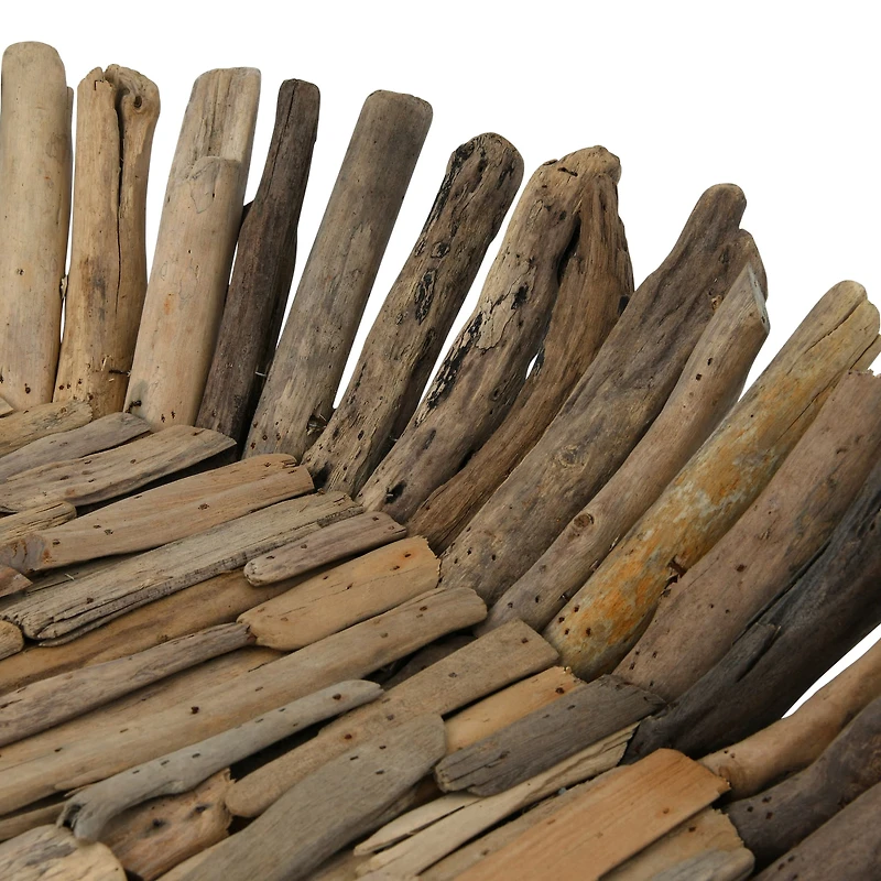 Hello Honey® 26" Natural Coastal Decorative Driftwood Oval Tray