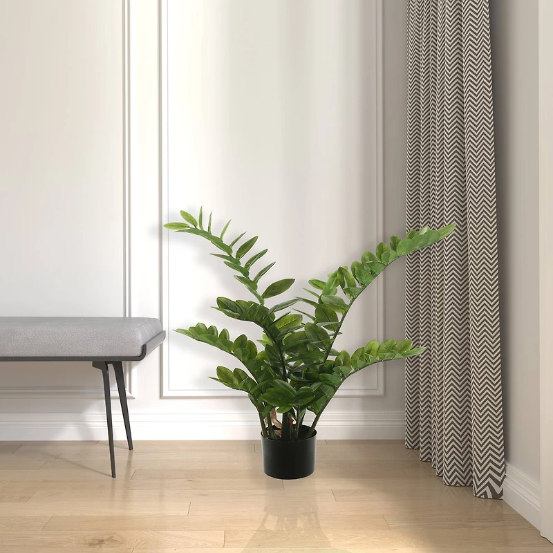 36" Potted Green Zamifolia Artificial Bush