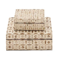 Beige Mother of Pearl Coastal Box Set