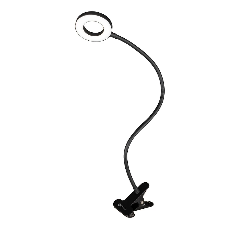 OttLite Dimmable Ring Light with Clip