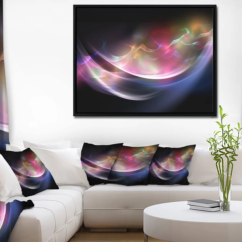 Designart - 3D Pink Blue Glowing Light