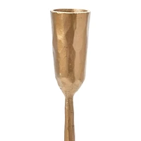 Hello Honey® 21.5" Antique Brass Hand-Forged Metal Candelabra