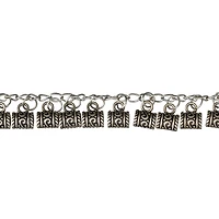 Silver Drop Metal Tube Beads, 9mm by Bead Landing™