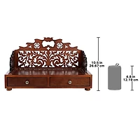 18" Antiquarian Floral Tracery Desktop Book Organizer