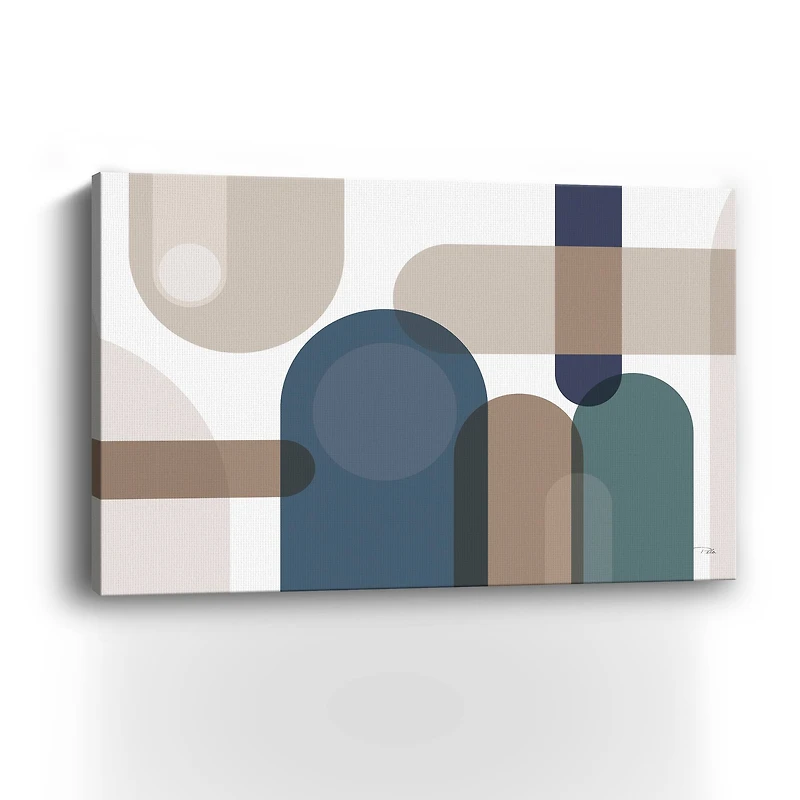 Metro 67 Blue Canvas Giclee