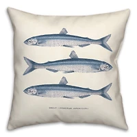 Smelt Fish 18" x 18" Indoor / Outdoor Pillow