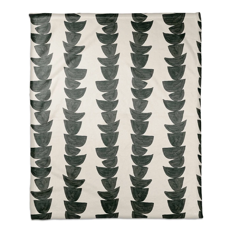 Monochromatic Stacked Bowls 50" x 60" Coral Fleece Blanket