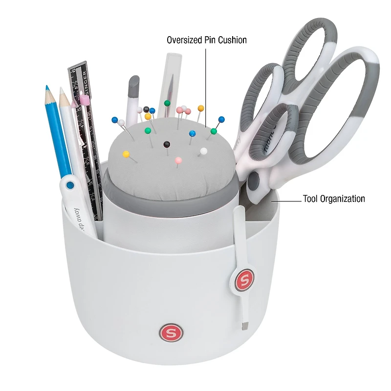 SINGER® Pin & Sewing Tool Craft Organizer Caddy