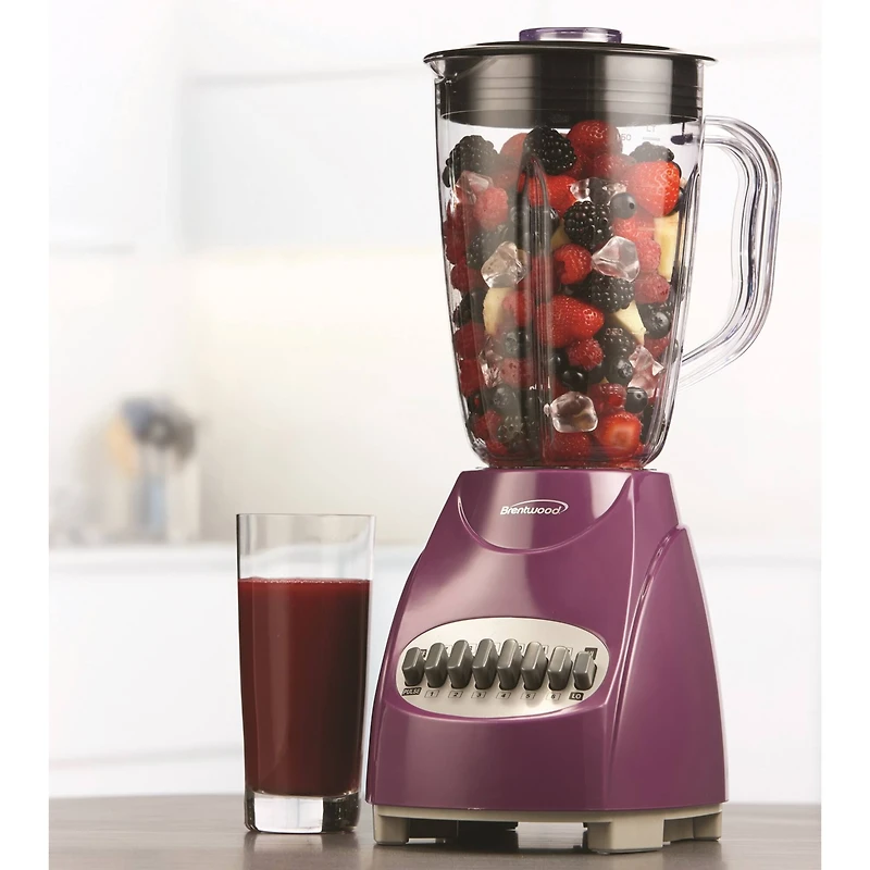 Brentwood 50oz. Pulse Electric Blender With Plastic Jar