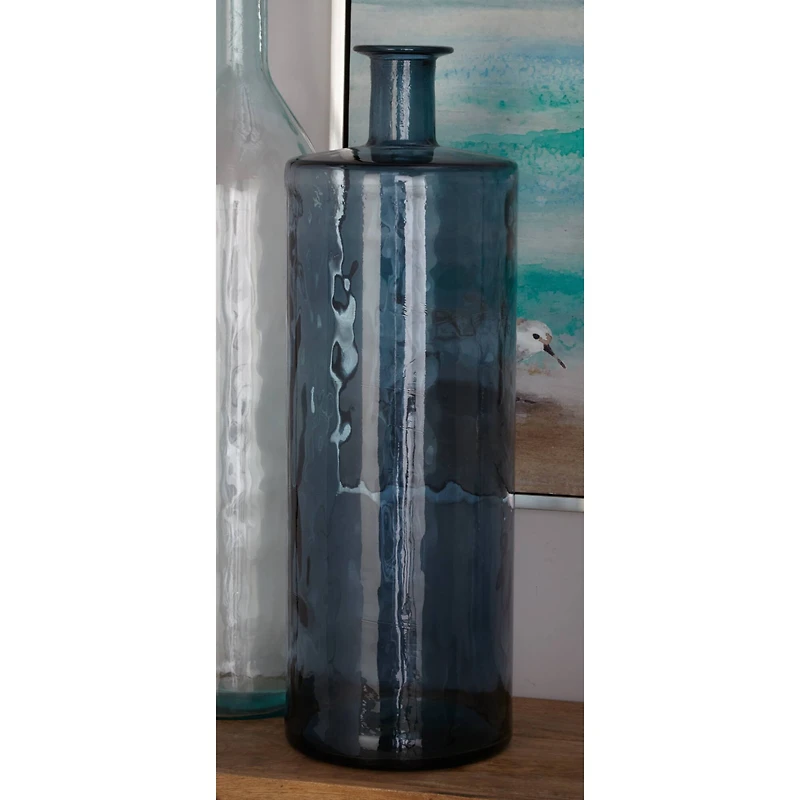 Charcoal Glass Coastal Vase