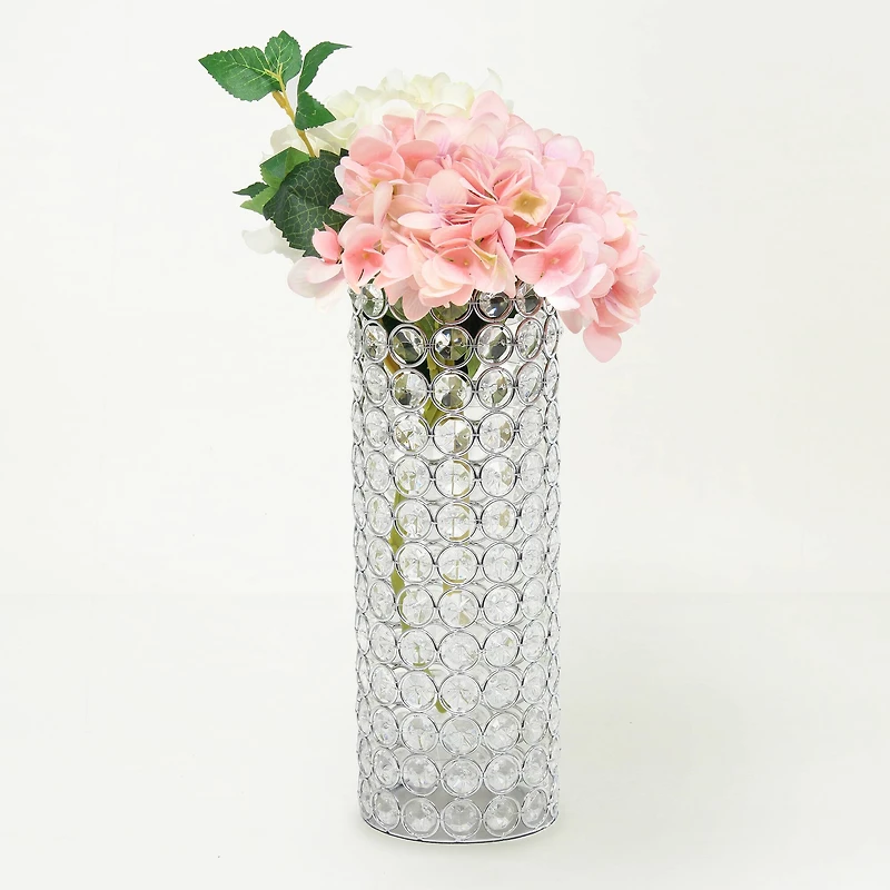 Elegant Designs™ 11" Chrome Crystal Decorative Vase