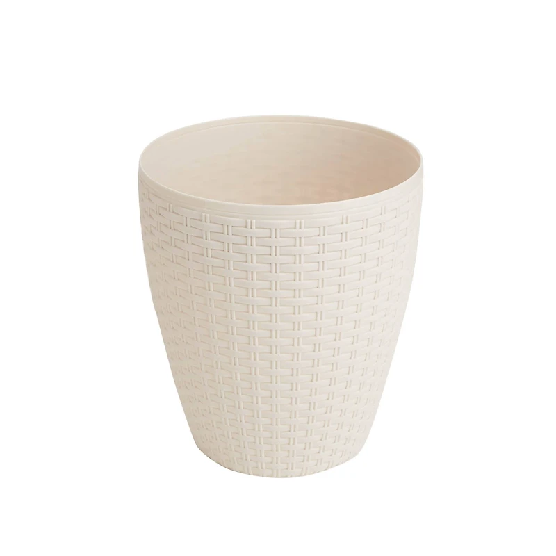 Mind Reader Ivory Bathroom Trash Garbage Bin