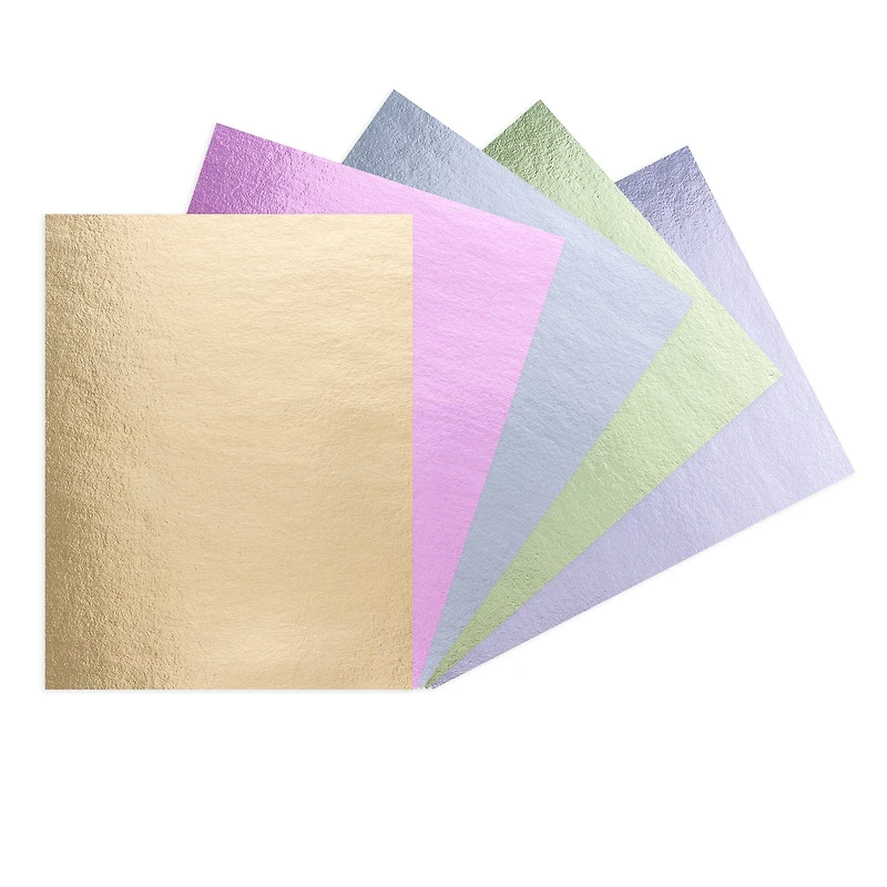 12 Packs: 25 ct. (300 total) Pastel Foil 8.5" x 11" Cardstock Paper by Recollections™