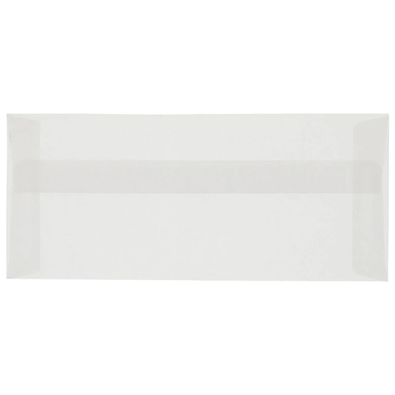 JAM Paper 10 Clear Business Translucent Vellum Envelopes 50ct.