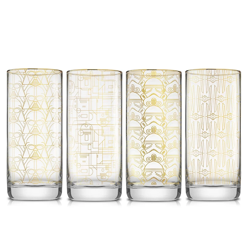 JoyJolt® 13.5oz. Star Wars™ Deco Tall Drinking Glasses, 4ct.