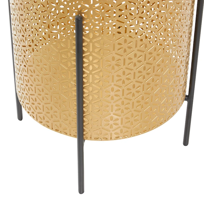 CosmoLiving by Cosmopolitan Gold Metal Mesh Planter Set