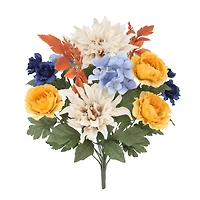 20" Yellow & Blue Dahlia & Hydrangea Bush by Ashland®