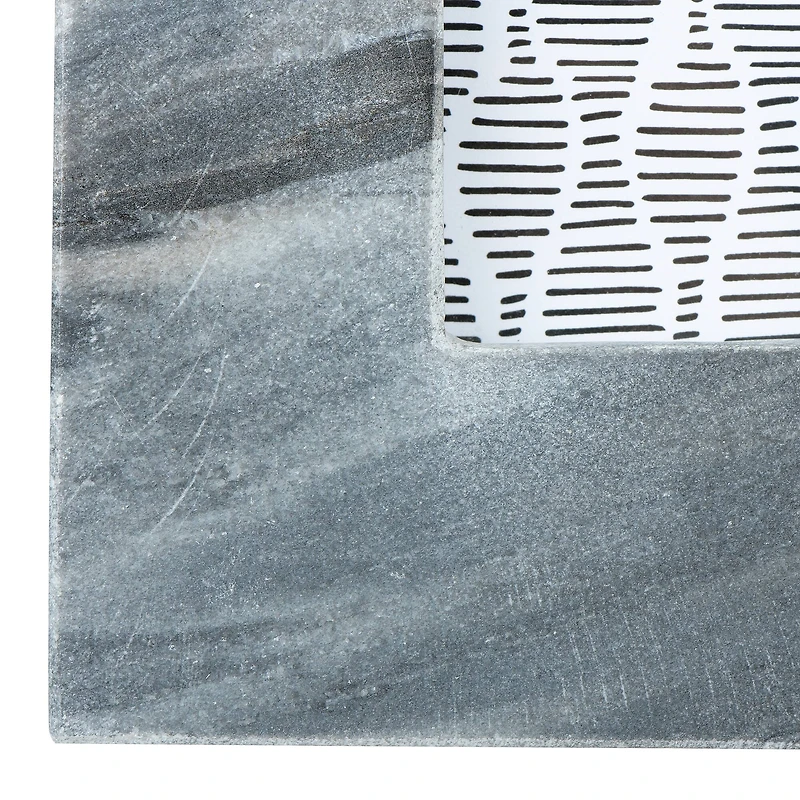 Hello Honey® 2 Pack Gray Marble Photo Frames