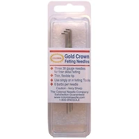 Colonial Needle Triangle Gold Crown Felting Needles, Size 38