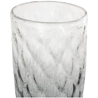 24" Black Ombre Handmade Glass Vase