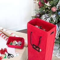 Santa's Bag Vertical Wrapping Paper Storage Container