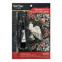 Brea Reese™ 6" x 8" Motifs Scratch Art Paper Pad