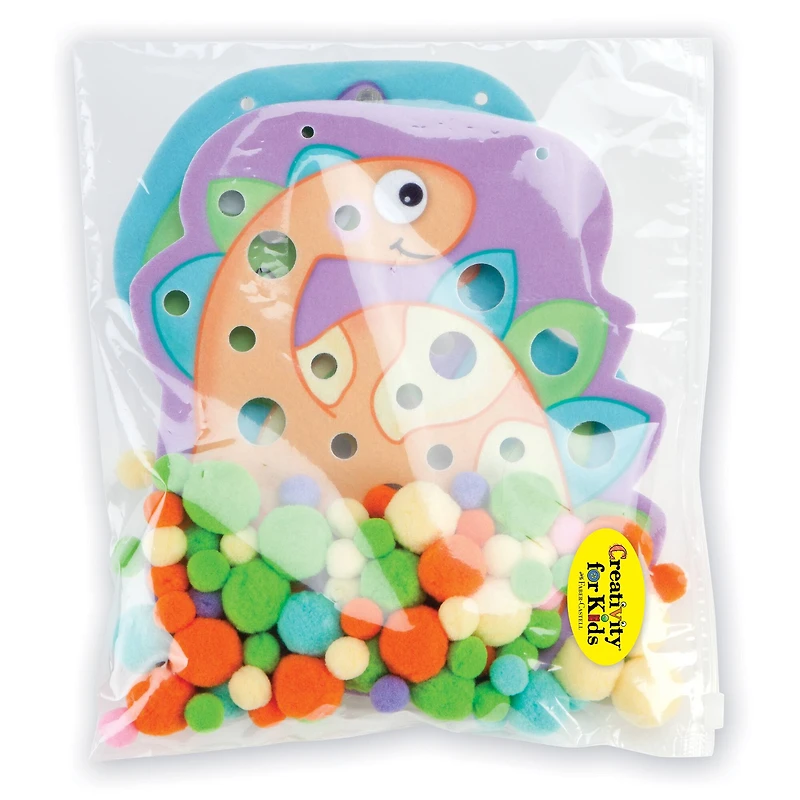 Creativity for Kids® Dinosaurs Pom Pom Pictures Kit