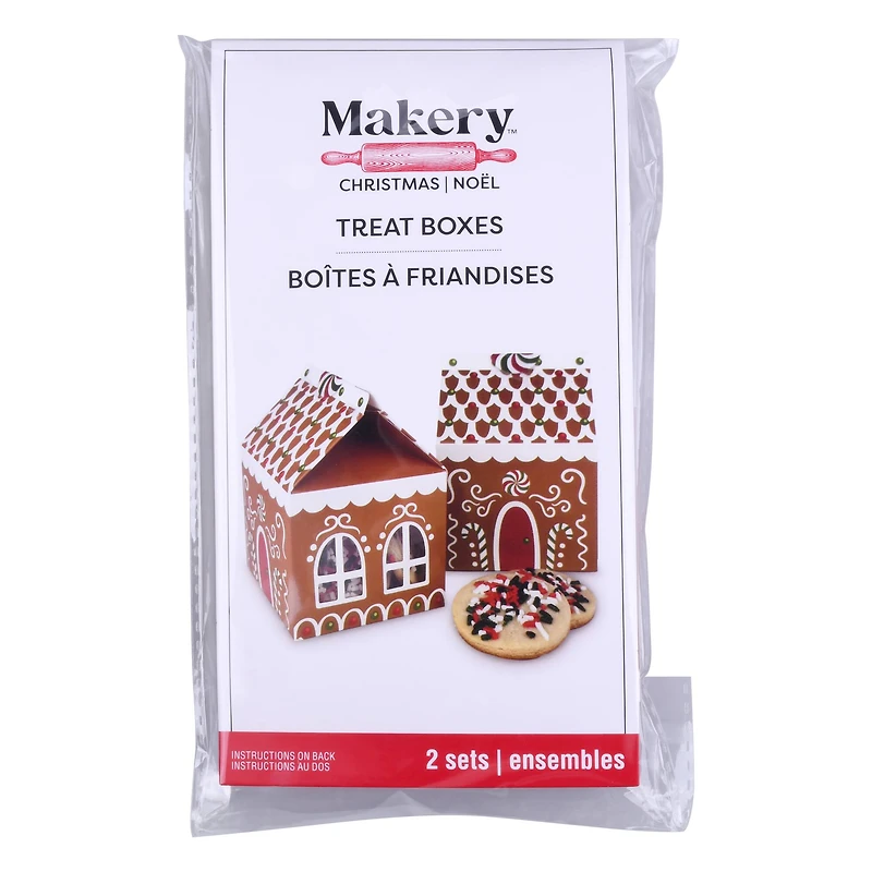 Gingerbread House Treat Boxes, 2ct. by Makery™