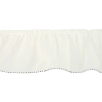 2.5" White Sheer Pleat with Rhinestone Trim by Celebrate It®